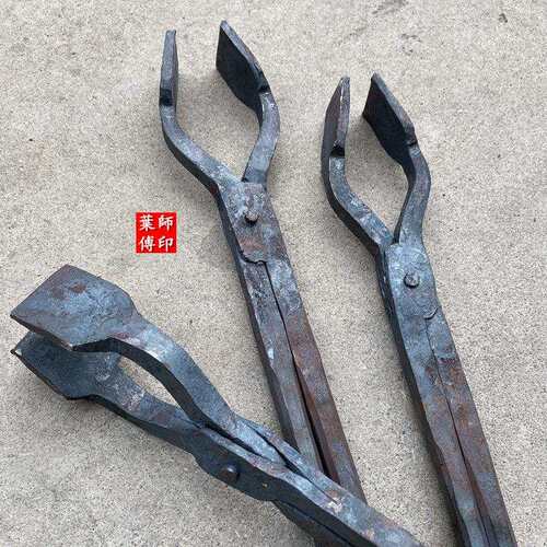 手工夹钳大扁口抱钳打桩钳料夹扁钢铁钳火钳工具夹子坩埚钳打凿钳