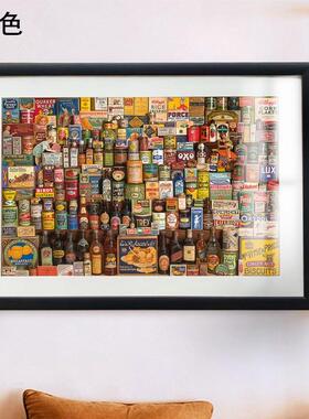 X1AW 新款拼图框1000片50X75框架500片2000片装裱画框挂墙实木相