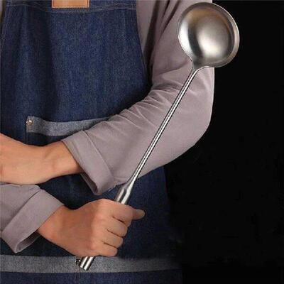 Soup Ladle, Wok Spatula,the Longer Handle Shovel Spoon