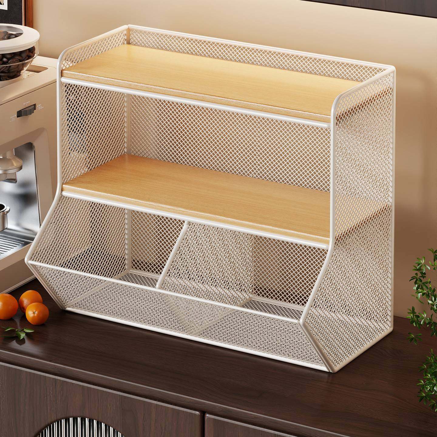 桌面置物架餐桌台面零食架子高颜值多层整理茶包收纳盒茶几水杯架,收纳整理,整理架/置物架/收纳架,淘宝优惠券,粉丝福利购,淘宝优惠卷