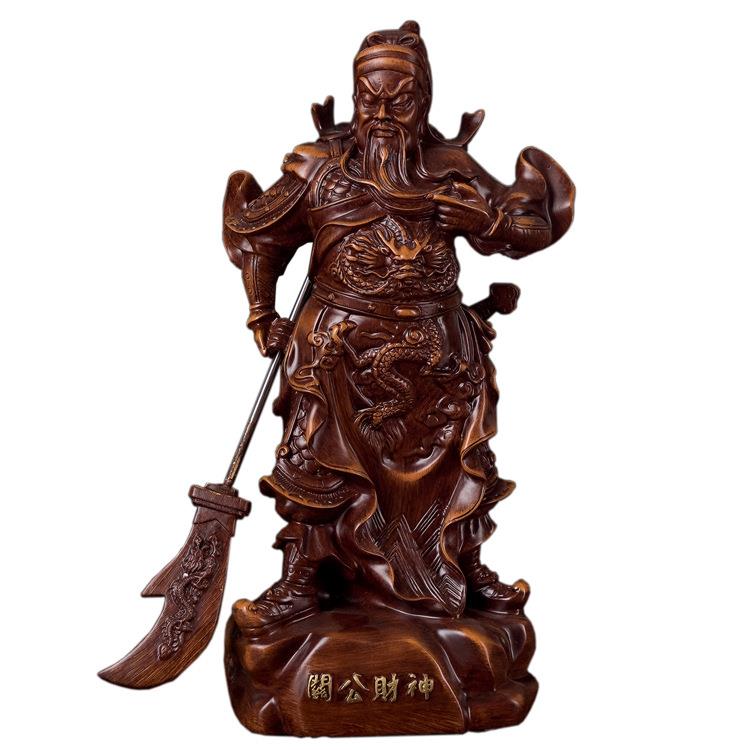 树脂手工工艺品关公财神像摆件招财创意玄关家居商务礼品居家