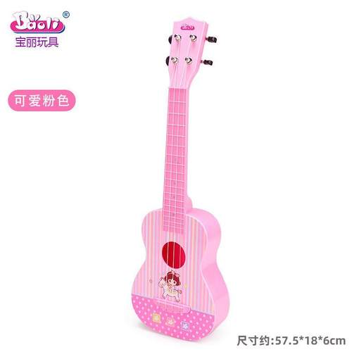 高档器宝尤克里里儿童吉他玩具初学者丽可弹奏仿真乐男孩生女日礼