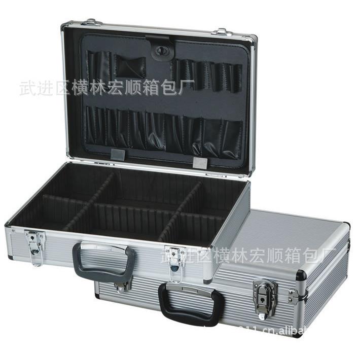 厂直销工具家箱铝ZJE仪器箱铝合金拉杆箱黑色EVA重型箱量大优惠