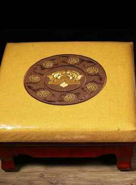 大佛CEI寺垫凳狮木脚磕头塑钢拜凳打坐椅跪子拜禅修垫家用蒲团