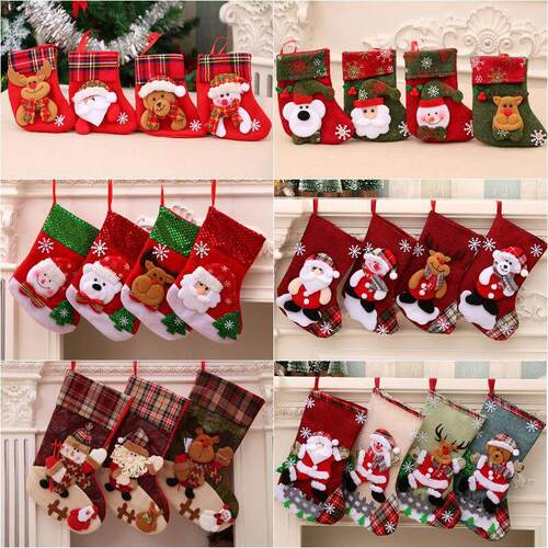 Christmas decorations Santa stocking pendant stocking Gift