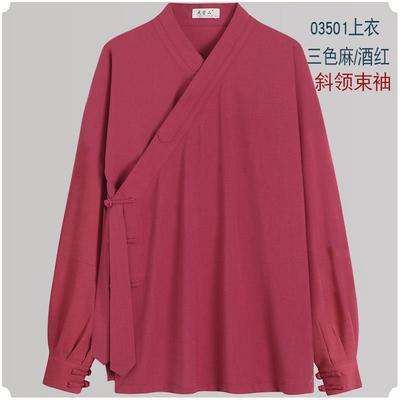高档武当山太极服秋季新飘三逸品牌时尚武极当太服表演色麻道款服