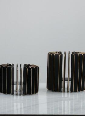 现代简约金属JTP烛台摆书房大饰厅桌装面电视台件米兰试试轻品