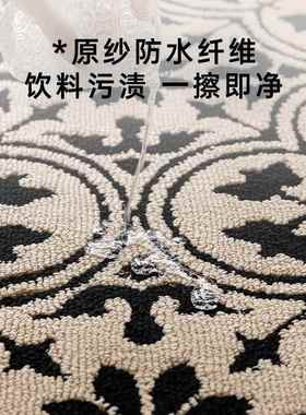 2025新款法式家居地16120494内毯防防水防污尿客茶几沙发毯厅室地