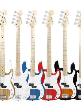 HK·L指ADE贝司枫木板4弦司电贝斯儿童电初学低音吉他四弦HK-02贝