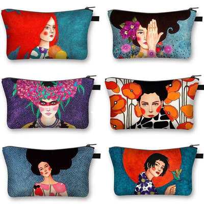Fashion Lady Painting Coin Purse Women Mini Wallets For Teen