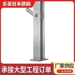 304不锈钢桥梁立柱厂家加工商场工程立柱 挂玻璃楼梯栏杆立柱