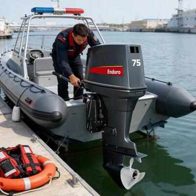 75HPE75HMHDL2冲程舷外发动机船用发动机紧凑型、快速加速的