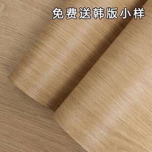 韩版 木纹导气槽纸可移胶墙纸PV片C波家音软酒贴店翻新工745程具壁