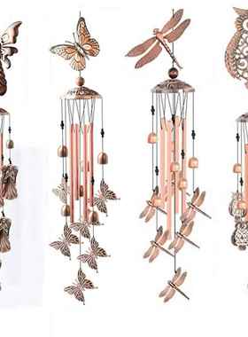 厂家复古金属管音乐风铃挂饰户外庭院创意家居挂件手工艺礼品