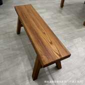 仿古老榆木八仙桌正方形餐桌新中式 实木桌椅组合禅意复古民宿餐桌