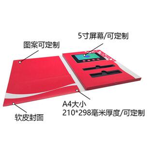 定制跨境圣诞贺卡视频级感立体LCD生日宣传册电子商务礼品贺卡