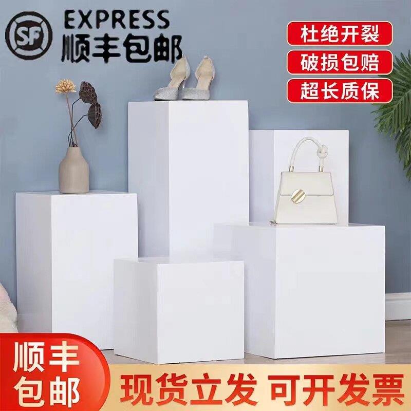 木制展示台橱窗展架 长方体展台底座 可旋转展示底座