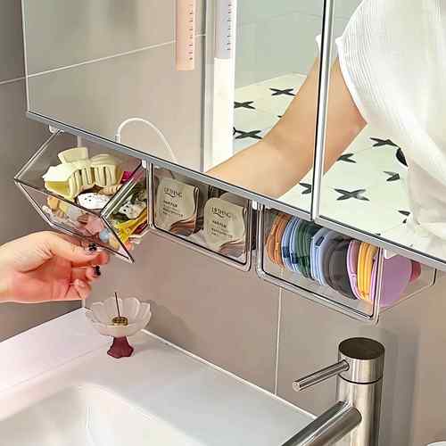 发圈发夹收纳神器卫生间壁挂收纳盒浴室挂墙上墙发饰收纳置物架