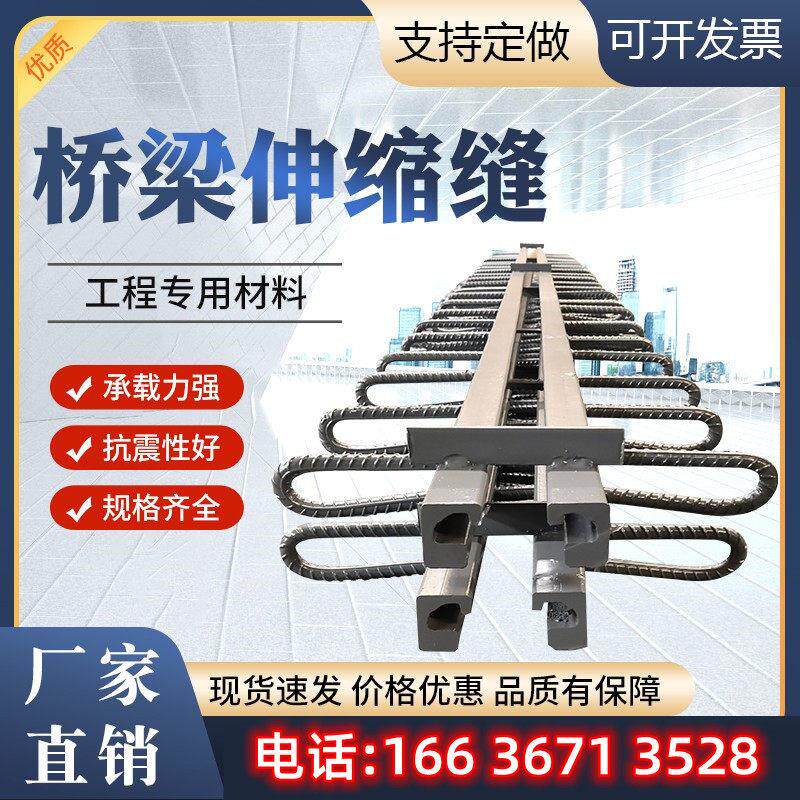 公路桥梁伸缩缝GQF-C40 D60 D80F160型钢梳齿板SF钢纤维橡胶支座