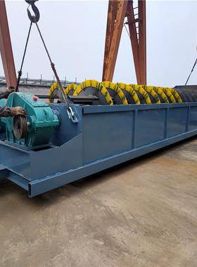 河沙洗失双螺旋洗砂机械砂机洗沙机73041物料流少筛洗效率高