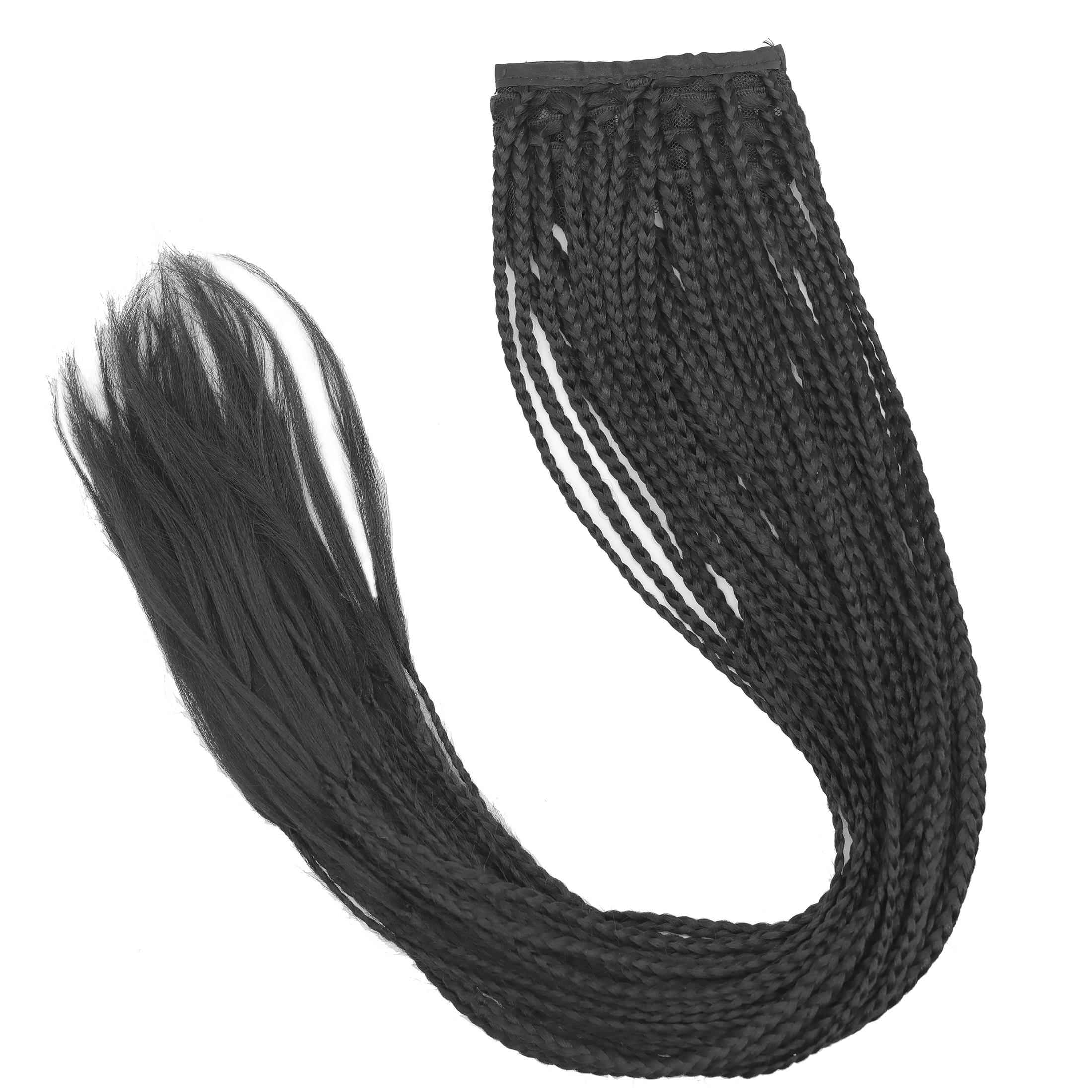 高档[后雨山集马发片刘海抓夹合]古风汉服挽发披发片泡泡须水鬓假