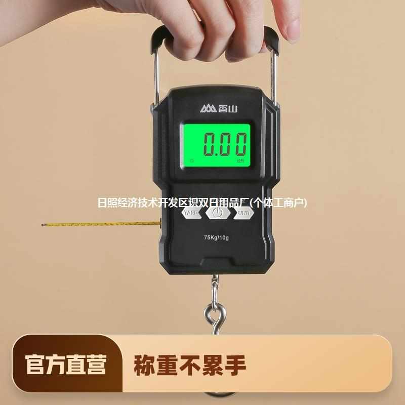 香山手提电子秤便携式小型75KG高精度弹簧便携称快递称买菜防欺诈