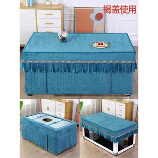 加厚长方形电炉罩烤火桌子罩套新款电烤炉取暖桌套电暖炉茶几桌布