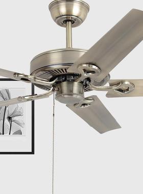 亿大式复工业客厅风扇37030吊无灯工灯程吊扇灯欧式餐厅古风扇灯