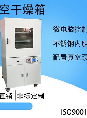 立式真空干燥箱DZF-6210D自动抽真空烘箱搭配4L油泵放置下箱柜