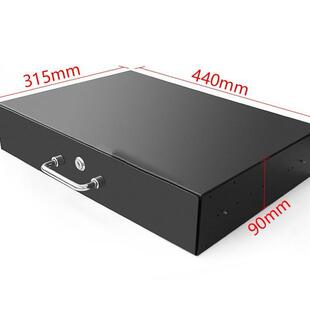 19英寸网络服务器机柜1-3U抽屉机柜配件航空箱伸缩抽屉话筒抽屉