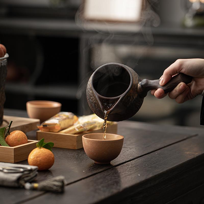 围炉煮HSHS2002茶复陶古壶炭炉烧水泡茶壶套粗装陶明火炭烧温茶炉