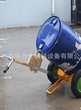 DE450油桶搬运车咬嘴油桶车手推车油桶车手动鹰嘴油桶车