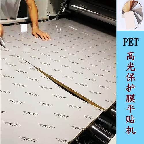 三胺板贴合防火皮覆膜机自动上板密度板贴面机木纹膜AB面覆膜机