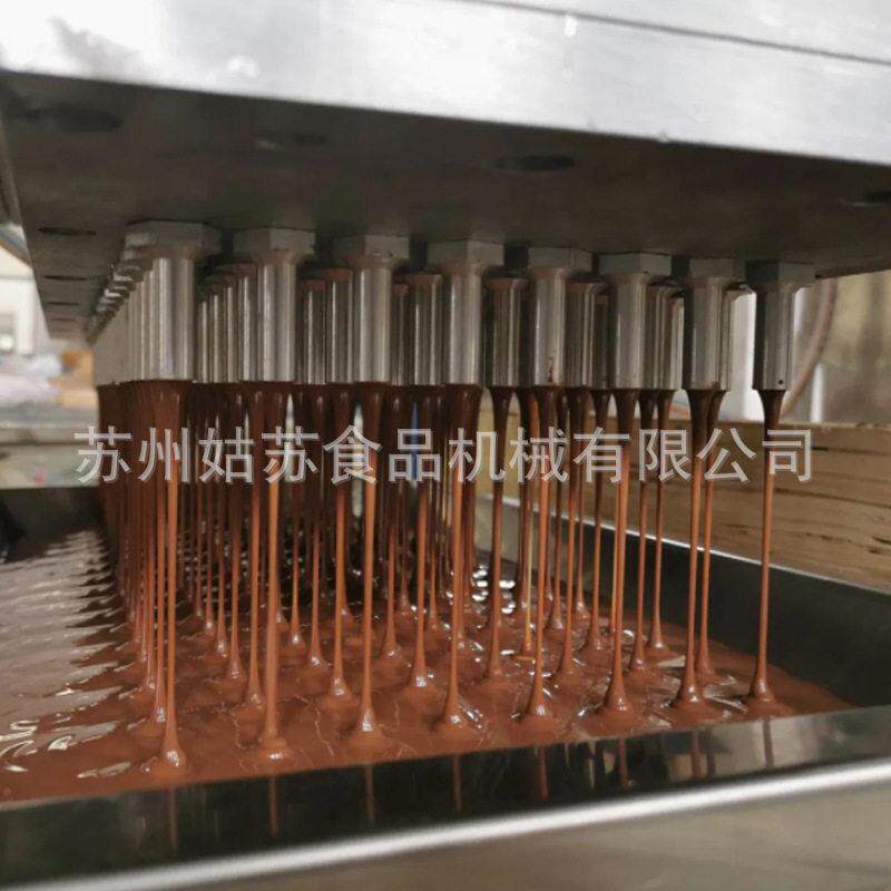 全自动巧克力块巧克力设备夹心多口味生产线食品机械巧克力机械
