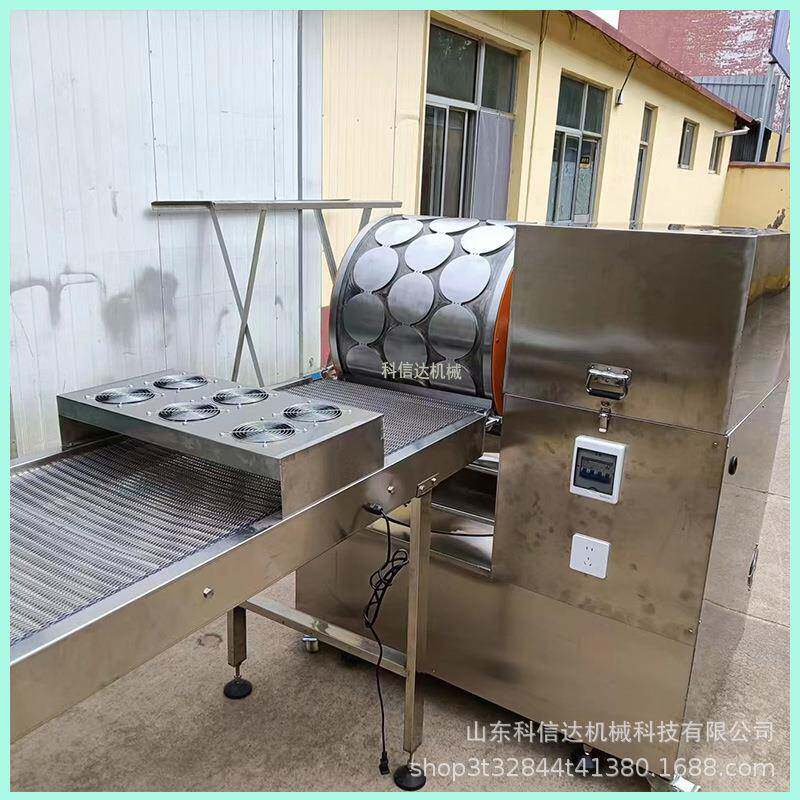 商用连体蛋皮机推荐新型三排电加热榴莲千层蛋糕皮机诸城科信达