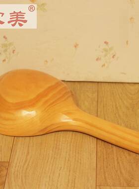 实木木勺沐浴桶木质水瓢木瓢水勺子舀水泡澡桶实木质挂篮30*15cm