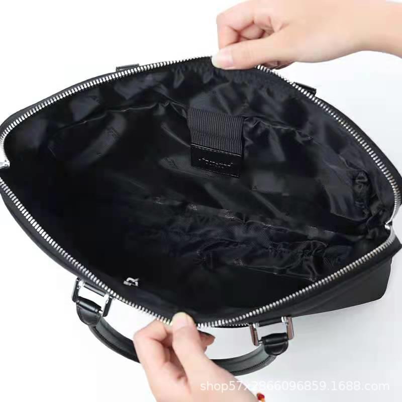 J886868文件袋手提公文务包议男女士尚多层帆布拉链时商办公会袋