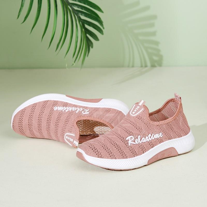 高档老京款布鞋女底一脚蹬春秋软透气网鞋妈妈网面北夏运动休闲老