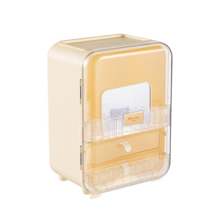 学生宿舍桌面小冰箱化妆品收纳柜抽屉式多层化妆收纳盒化妆盒好物