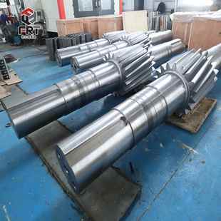 洛阳数控龙门铣四轴加工大型重型非标大模数斜齿轮轴人字齿轮轴