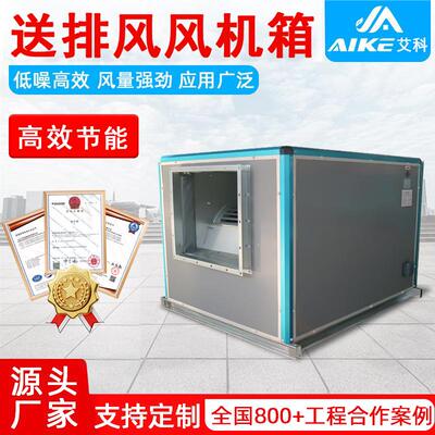 后倾皮带式柜式风机带初效过滤器外转子离心风机箱送排风风机箱