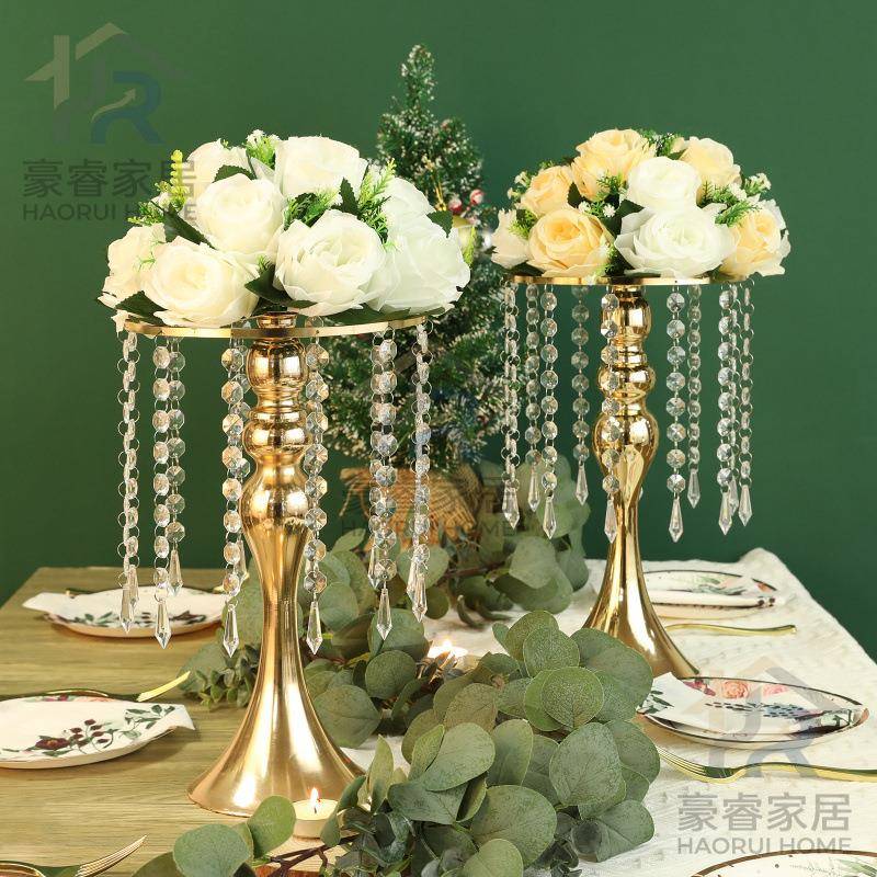 具水晶美人鱼路欧引式现代婚礼IJL婚道具场地庆布置道金色铁艺路