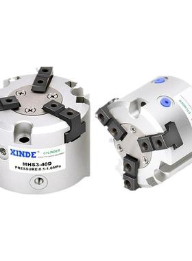 SMC型气动三爪爪手指气缸MHS3-16D20D2D5D32D40D50气63D80D