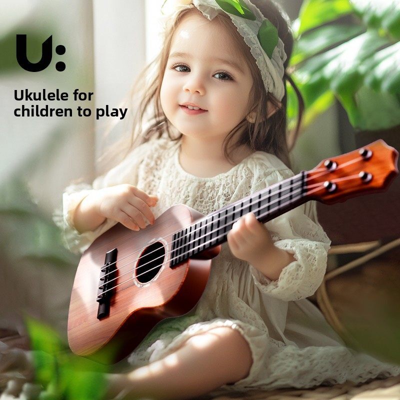 儿童吉他初学者可以弹吉他[免费拉弦片]尤克里里乐器玩具