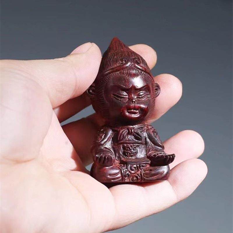 厂家印度小叶紫檀齐天大圣孙悟空摆件木雕文玩手把件送礼