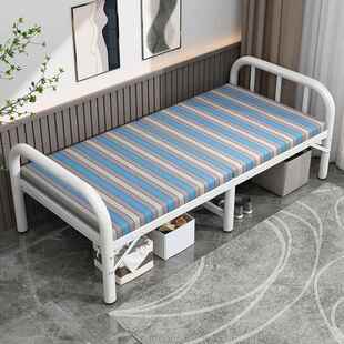 出租房床一体一米二宽床单床木床1米5简便折见详情叠两折床折叠床