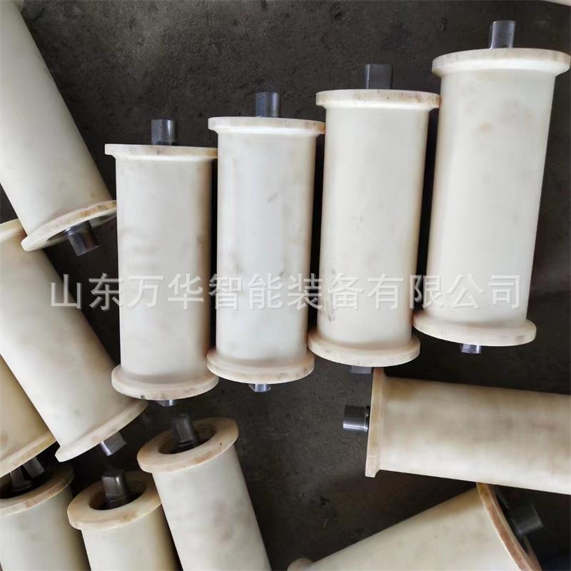 煤矿用聚氨酯铸钢尼龙地辊地滚尼龙托绳轮尼龙滚轴无动力滚筒滚轮
