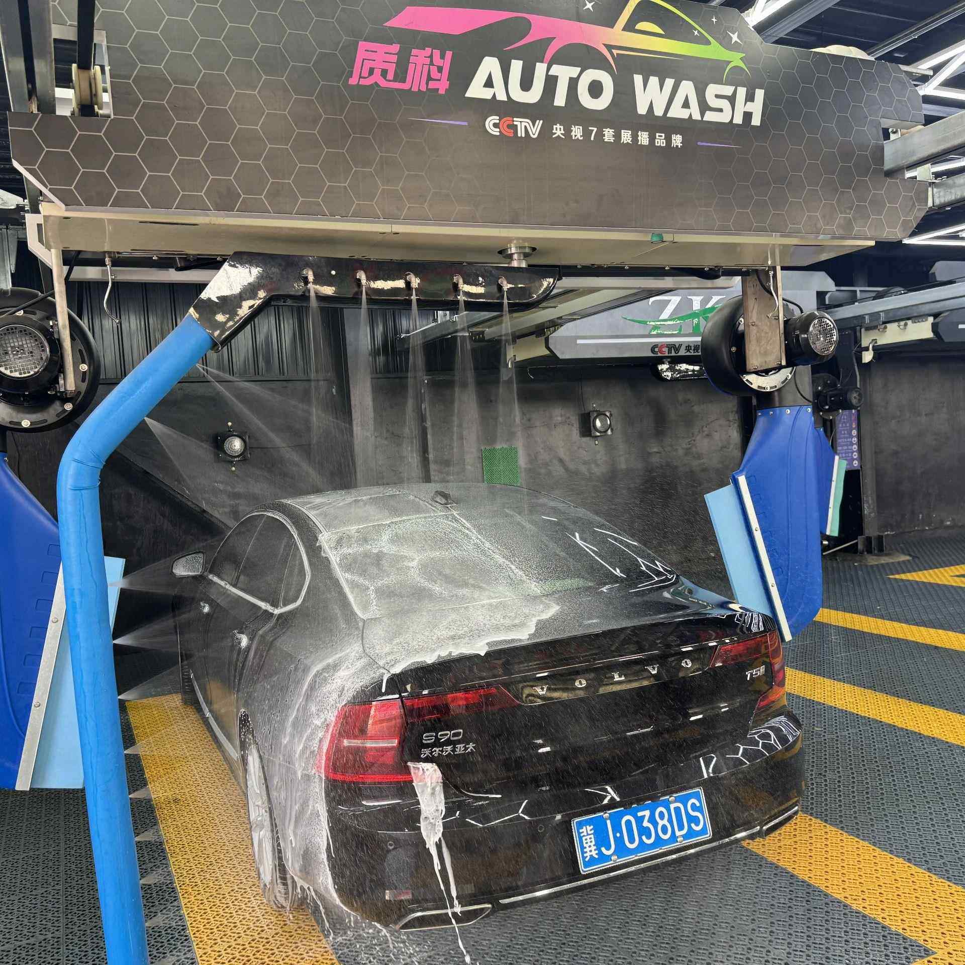 质科电脑智能全自动洗车机商用无人值守高压无接触水蜡风干免擦