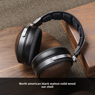 头戴耳机北美胡桃木专业HIFI有线监听大耳 FT1封闭式 FiiO 飞傲