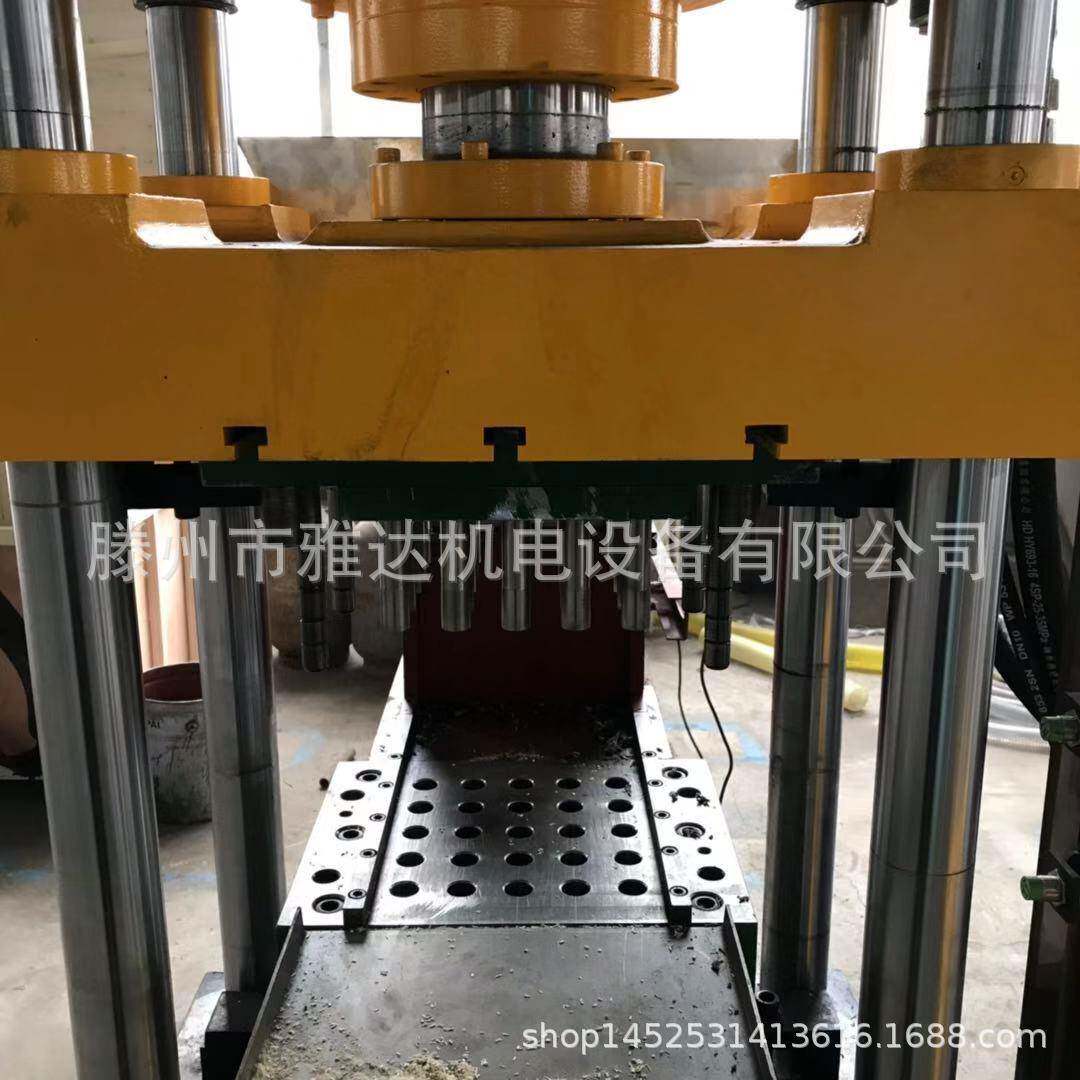 6吨四柱茶叶压块机普洱茶叶压饼液压机四氟粉末成型液压机